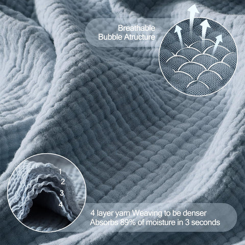 WDCOZY blanket draped over bed for a relaxed decor look.