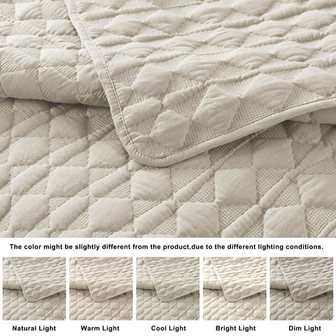 Close-up of OEKO-TEX certified fabric on the WDCOZY quilt.