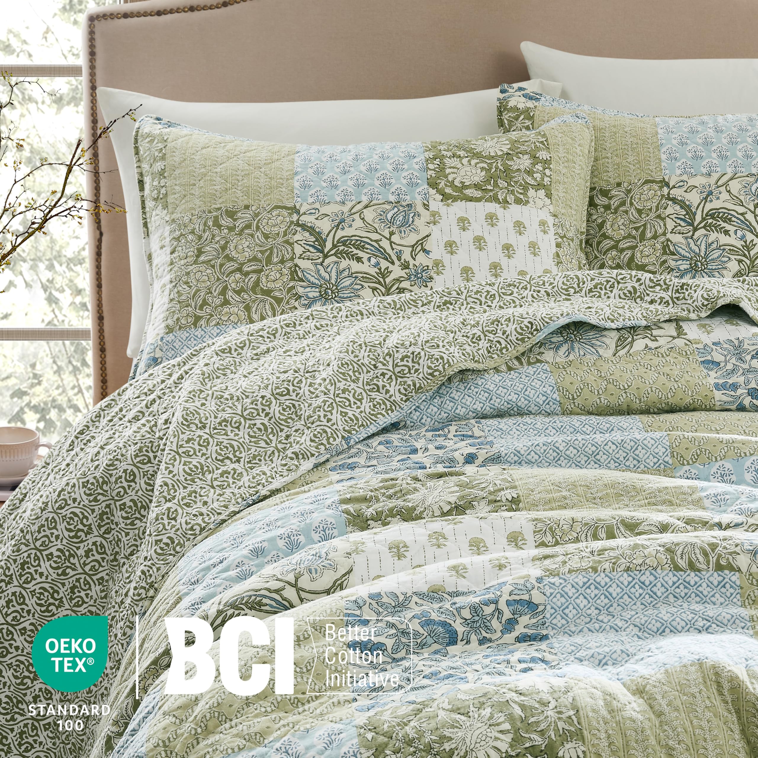WDCOZY reversible prints floral side emphasizes cheerful design and easy mood refresh.