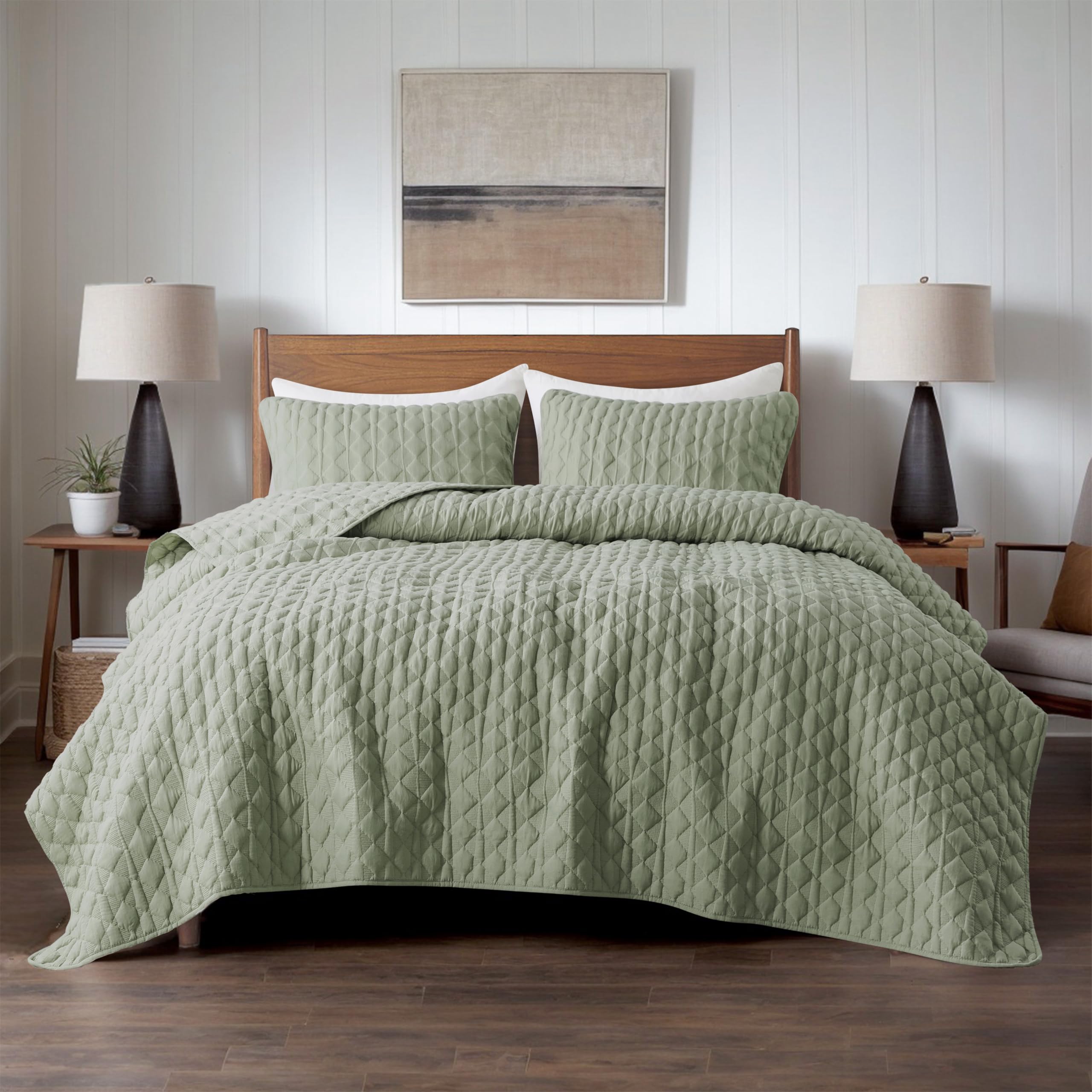 WDCOZY quilt texture showing irregular geometric stitching and bubble-like surface