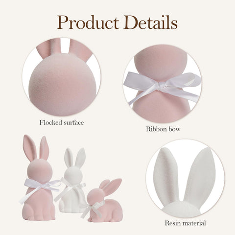 WDS WONDROUS bunny decor for shelves creates seasonal ambience.