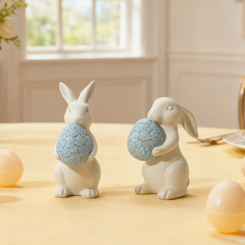 WDS WONDROUS bunny ears-down in cream white for calm table styling