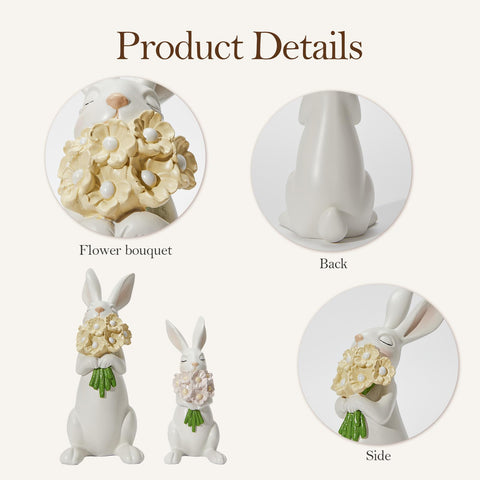 WDS WONDROUS living room shelf decorative bunny statues