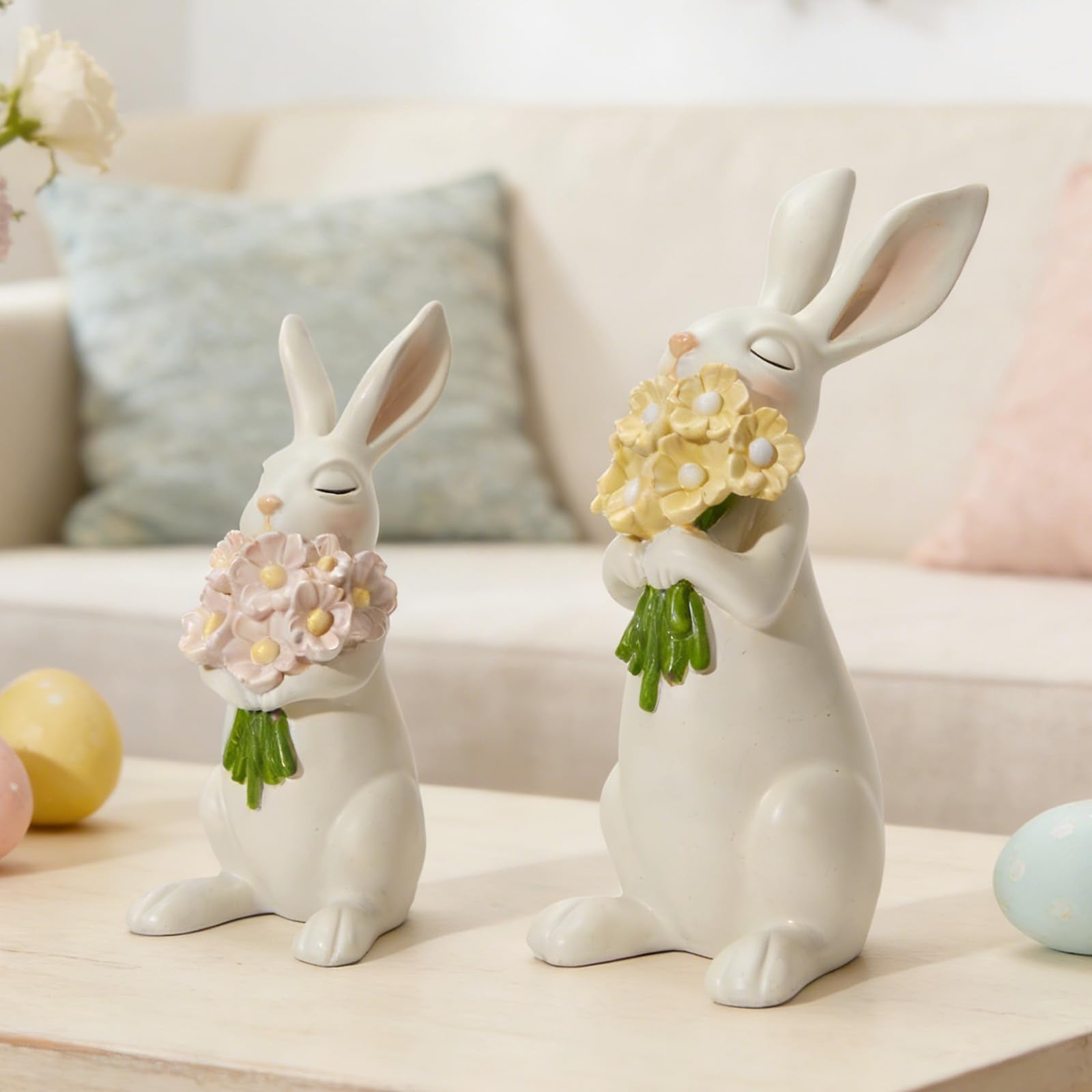 WDS WONDROUS wedding dessert table accents with pastel bunnies