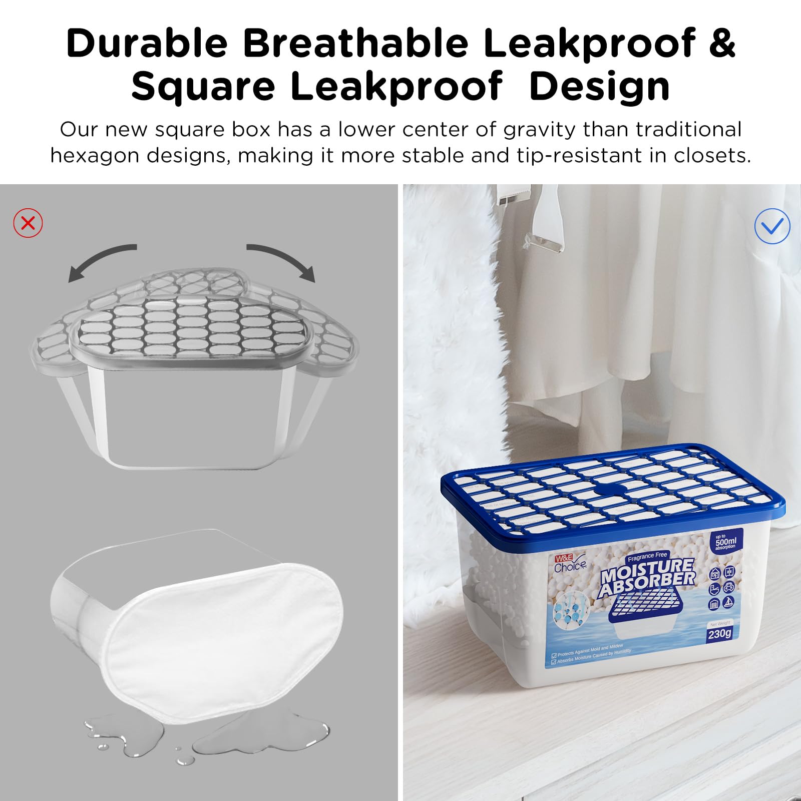 We Choice leakproof dual-layer design emphasizes secure containment and no leaks.