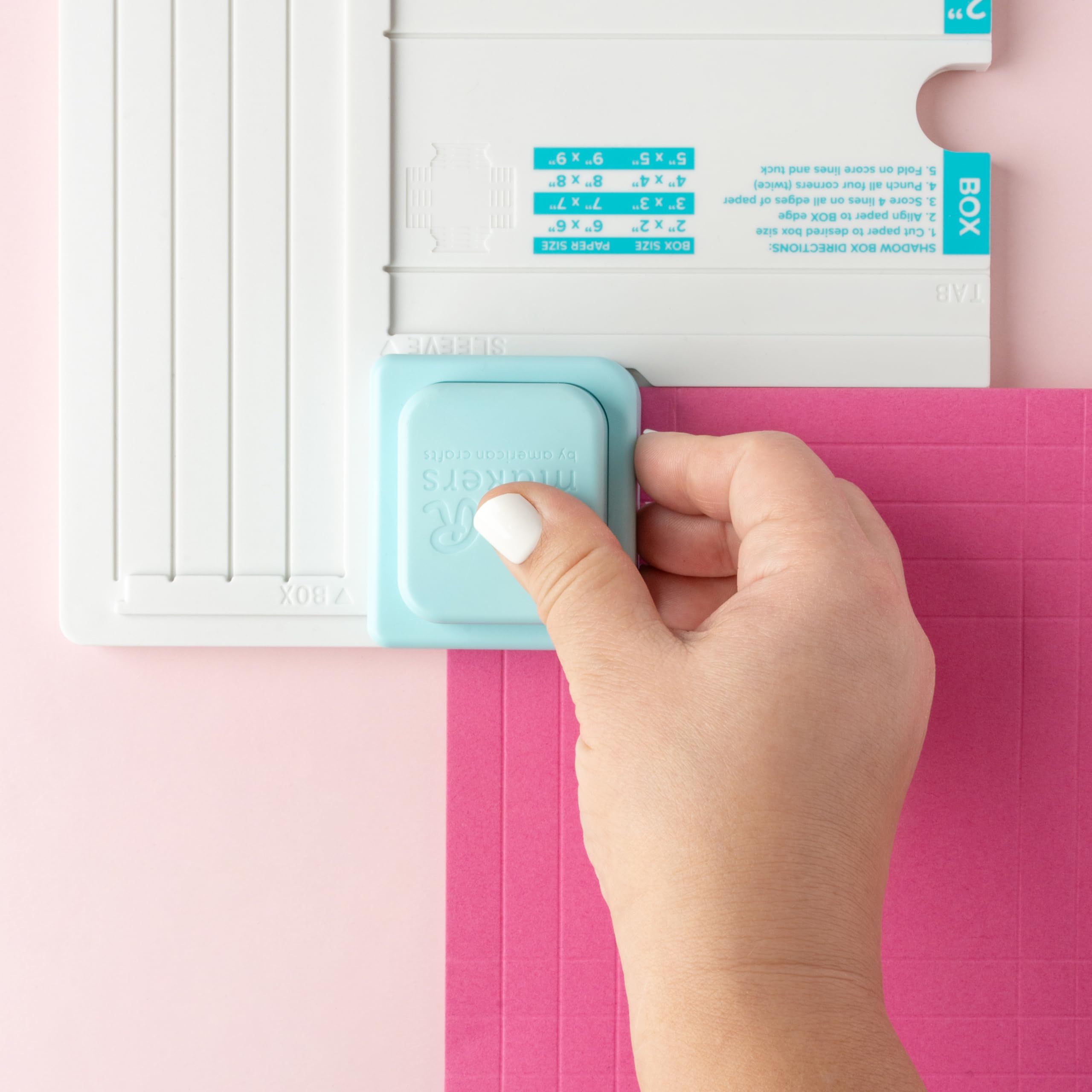 We R Makers Shadow Box Punch Board provides step-by-step instructions for beginners.