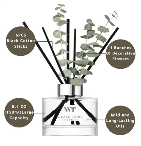 WEALD TRIBE Gift ready diffuser set suits home, office, or dorm spaces