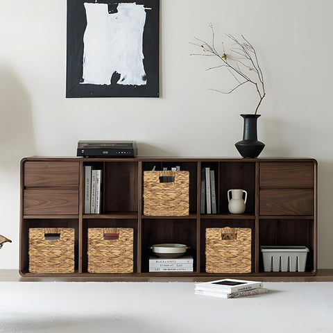WEAVELYRICS FSC-certified rattan detail emphasizes sustainable design.