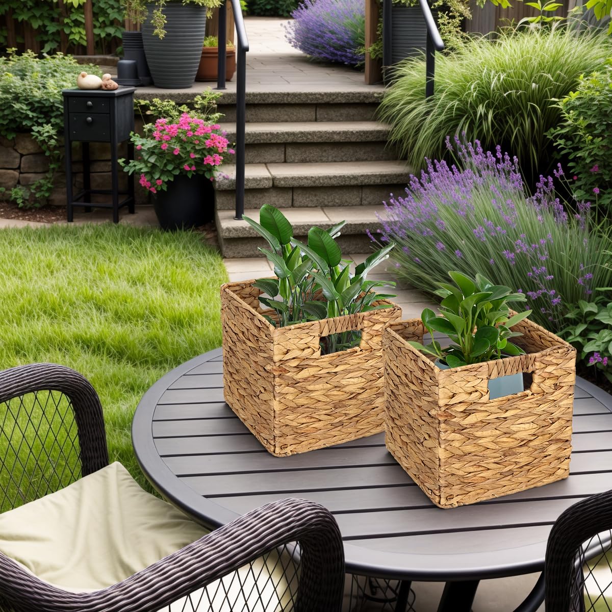 WEAVELYRICS shelf storage basket for versatile room organization.