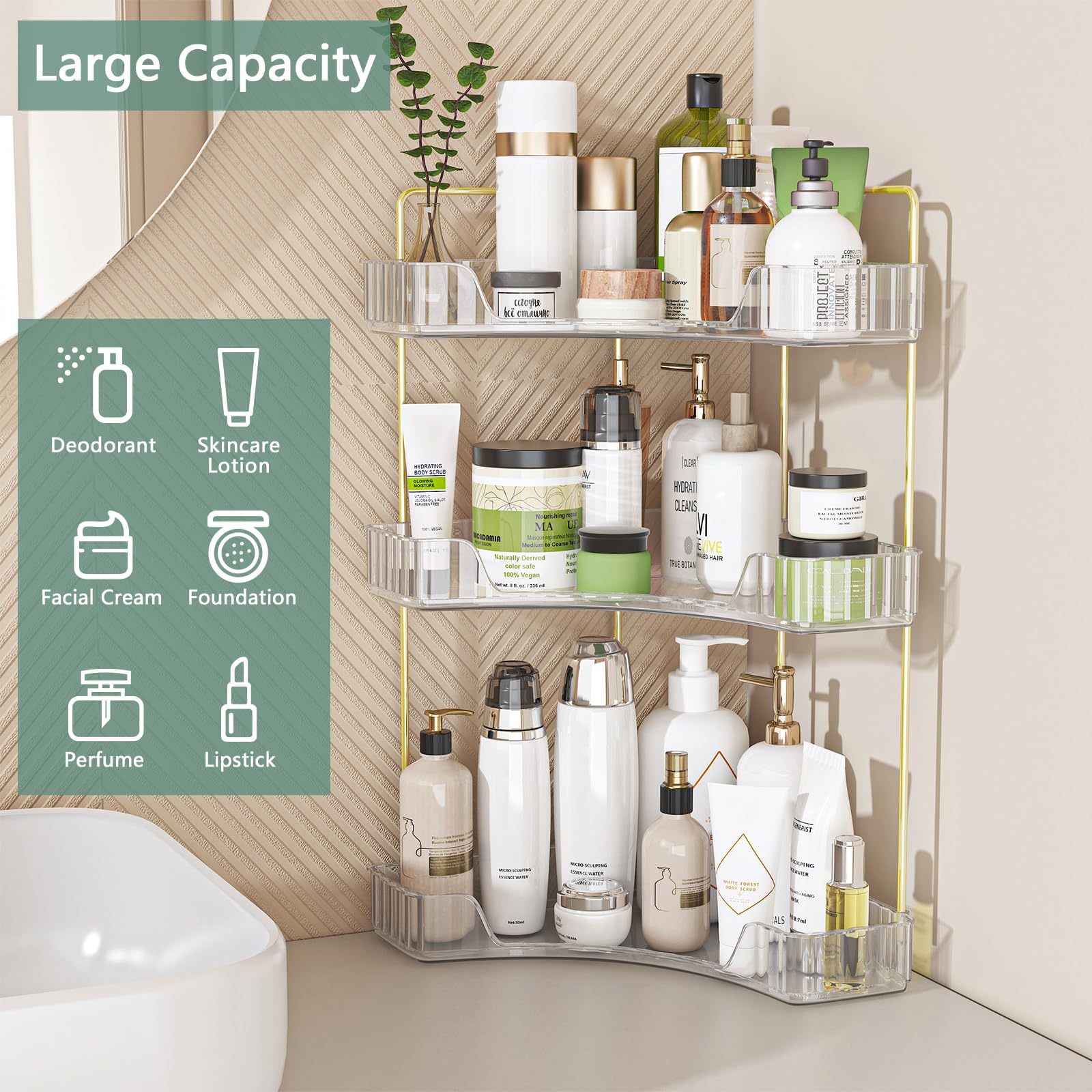 Webetop dimensions 10.03 by 10.03 by 17.52 inches for extra storage