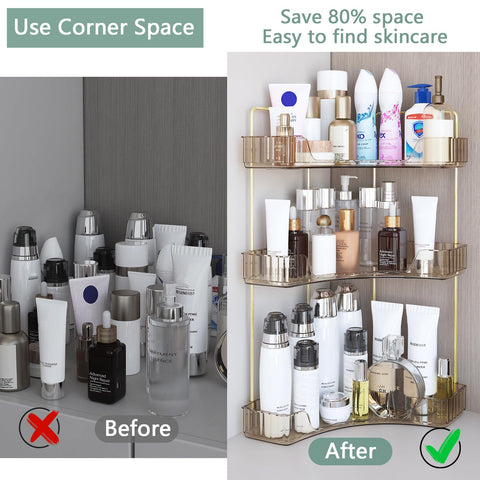 Webetop transparent shelves let you see products at a glance.