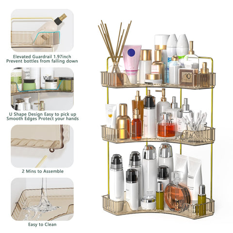 Webetop versatile storage for bathroom, vanity, and dresser spaces.