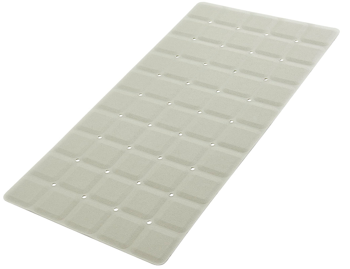 Webos jumbo tub mat provides extensive coverage for large tubs.
