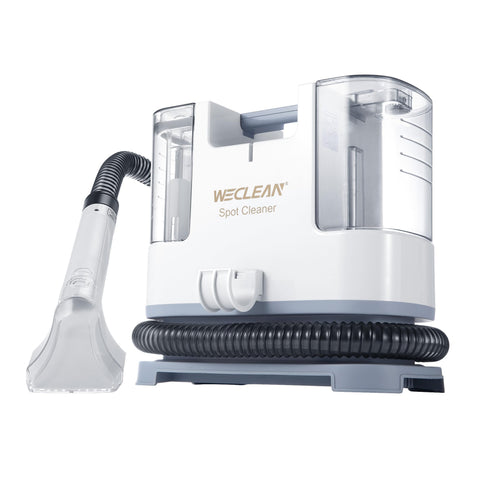 The WECLEAN C1 portable extractor front view emphasizes its compact home-use design.
