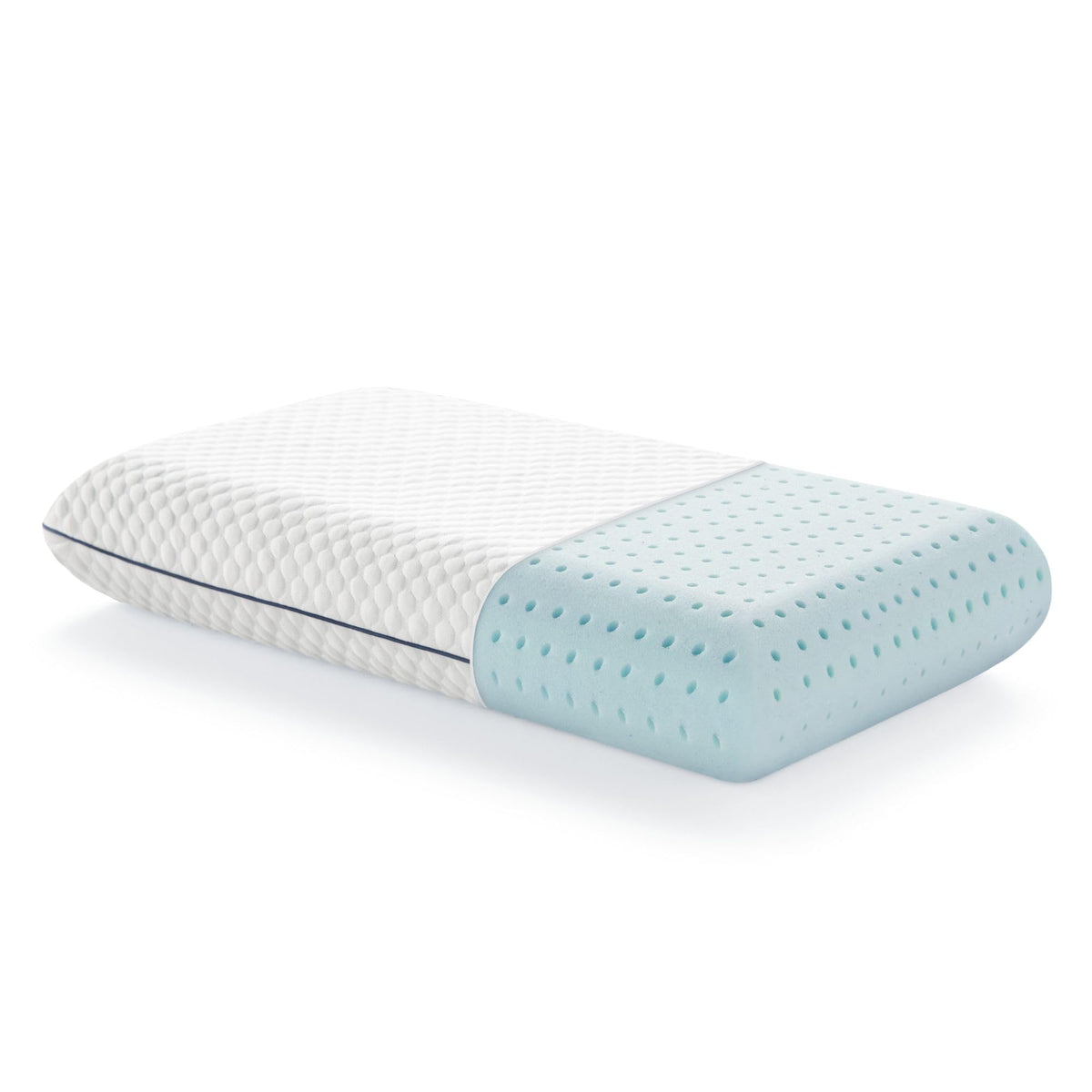 WEEKENDER Gel Memory Foam Pillow Queen front view with cooling comfort