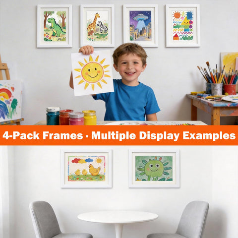 WeePro Kids Art Frames ideal for home and classroom use in playrooms and nurseries.