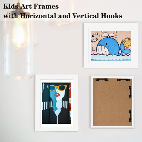 WeePro Kids Art Frames offer versatile wall display for drawings, certificates, photos.