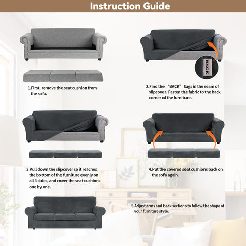 WEERRW 3 cushion covers included for complete protection