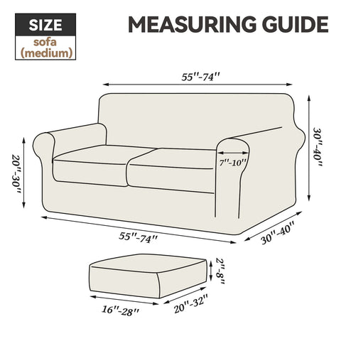 WEERRW 3-piece set includes sofa cover and two cushions
