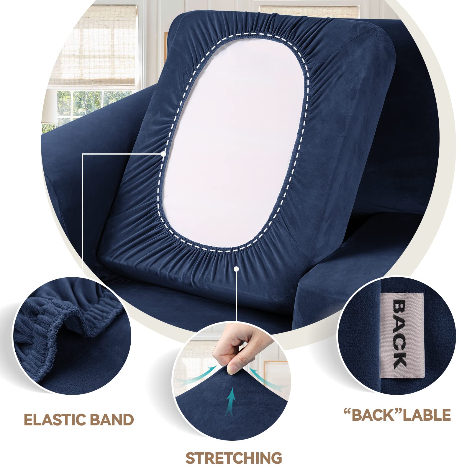 WEERRW three cushion covers designed for a 3-seat sofa
