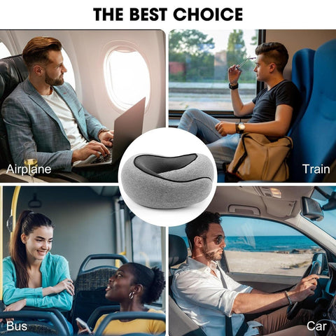 WEERSHUN Travel Pillow with adjustable tightness for a personalized fit