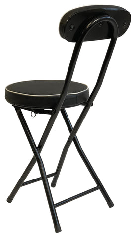Wee's Beyond Cushioned Folding Stool suitable for indoor and outdoor seating anywhere.