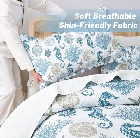 Weesire lightweight coverlet ideal for all-season layering on a queen bed.
