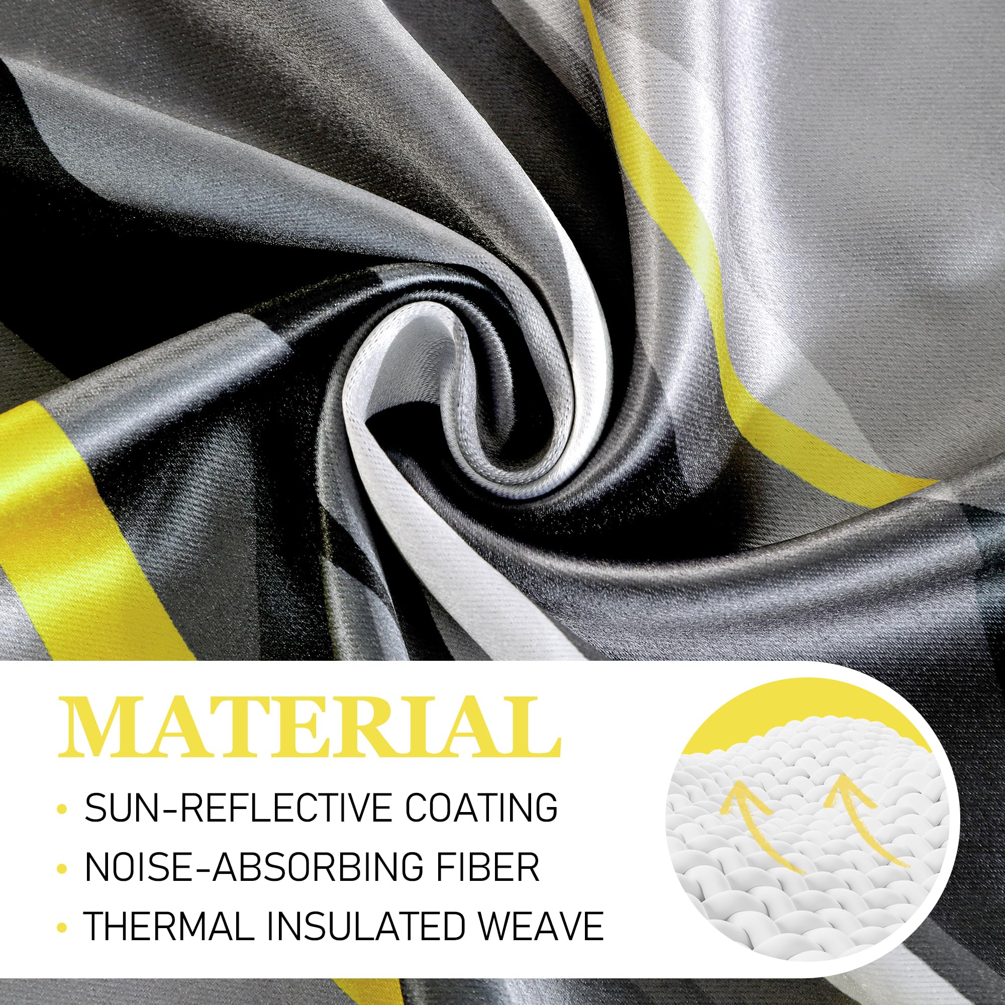 Weesire grommet curtains install on standard rods for quick setup