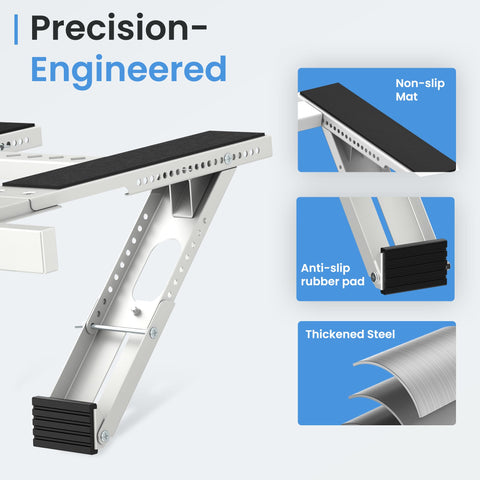 WEETALL dual arm design distributes weight for safer window support
