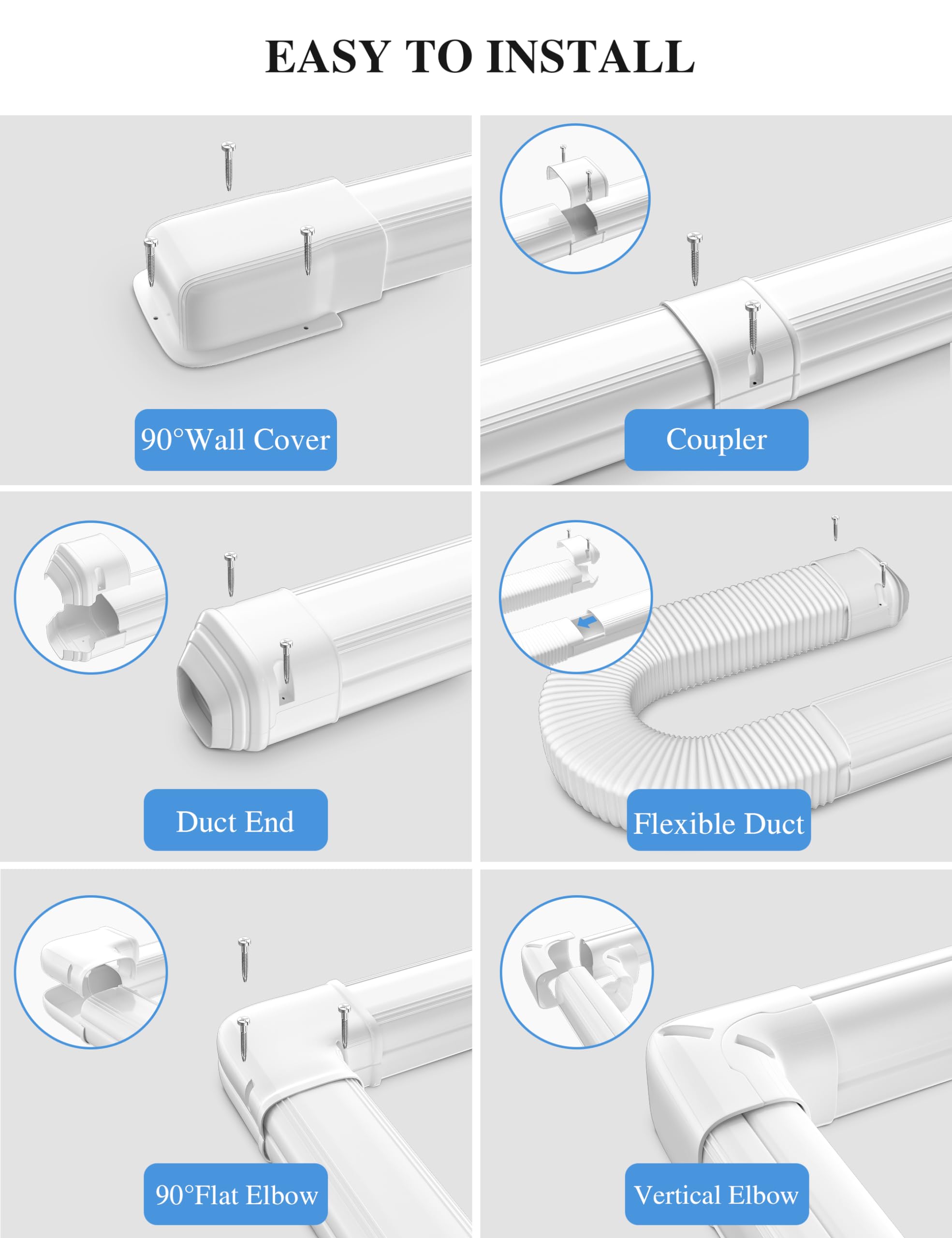 WEETALL compatible with most ductless mini-split systems for versatile use.