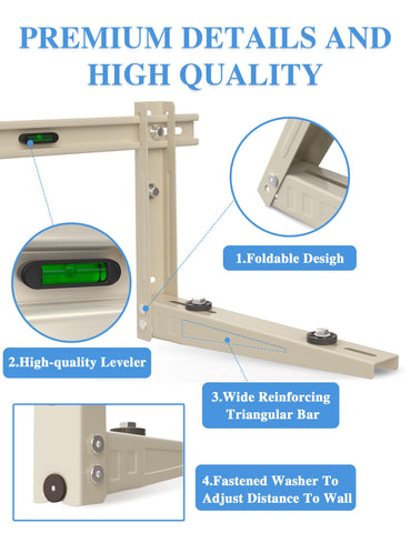 WEETALL heavy-duty mount protects condenser from debris and weather