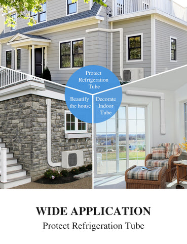 WEETALL PP decorative pipe line cover adds a clean, hidden look.