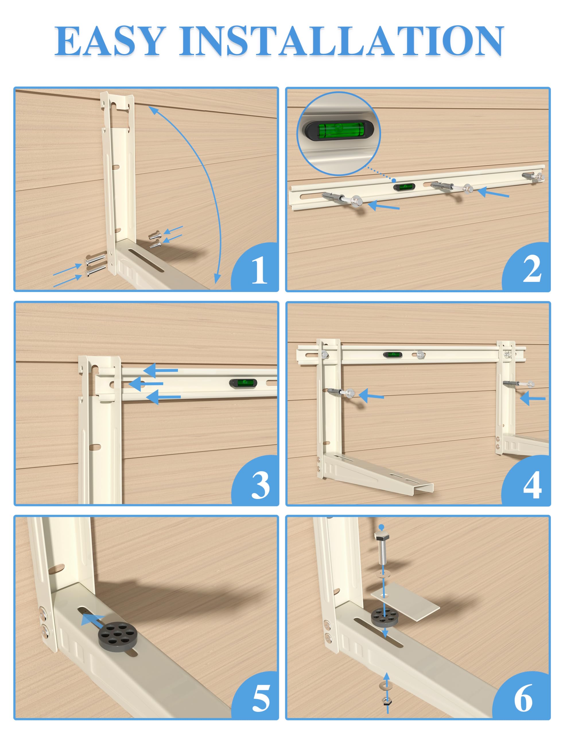WEETALL space-saving wall mount keeps outdoor unit off the ground