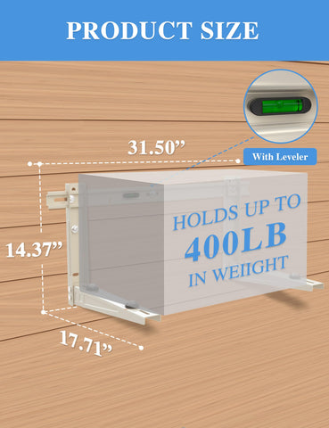 WEETALL wall bracket with built-in level for precise installation