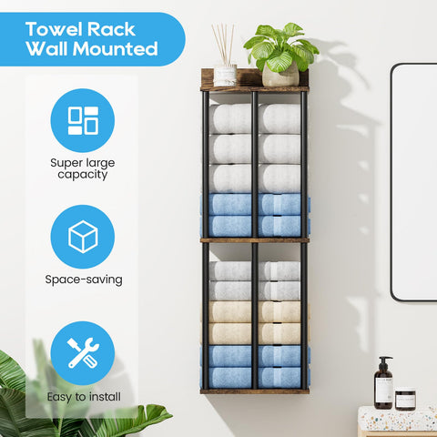 WeGXY towel rack heavy duty rust resistant finish withstands bathroom humidity