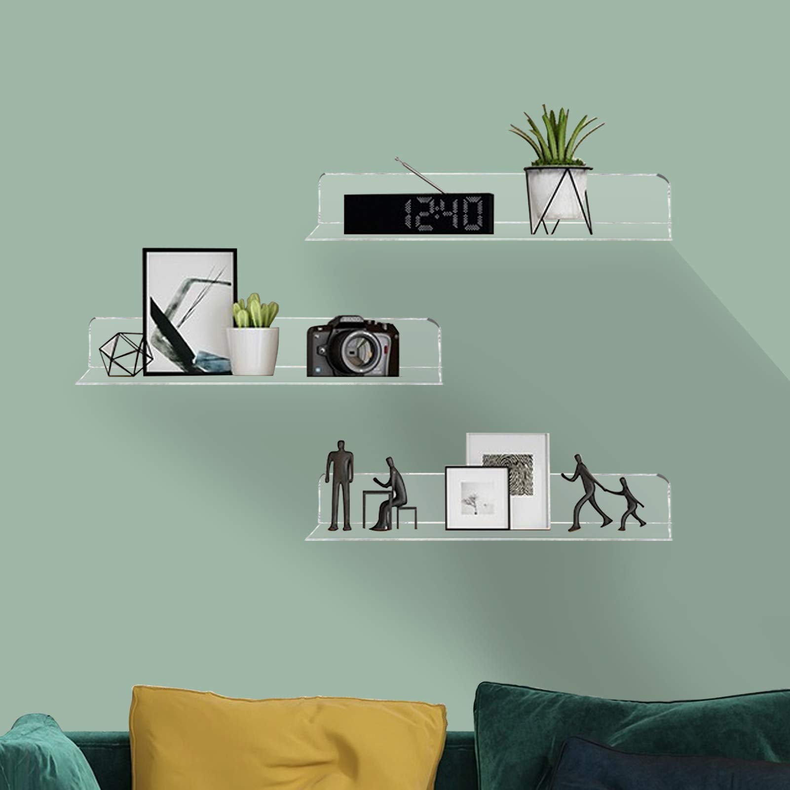 Weiai floating shelves in bathroom to declutter and display essentials
