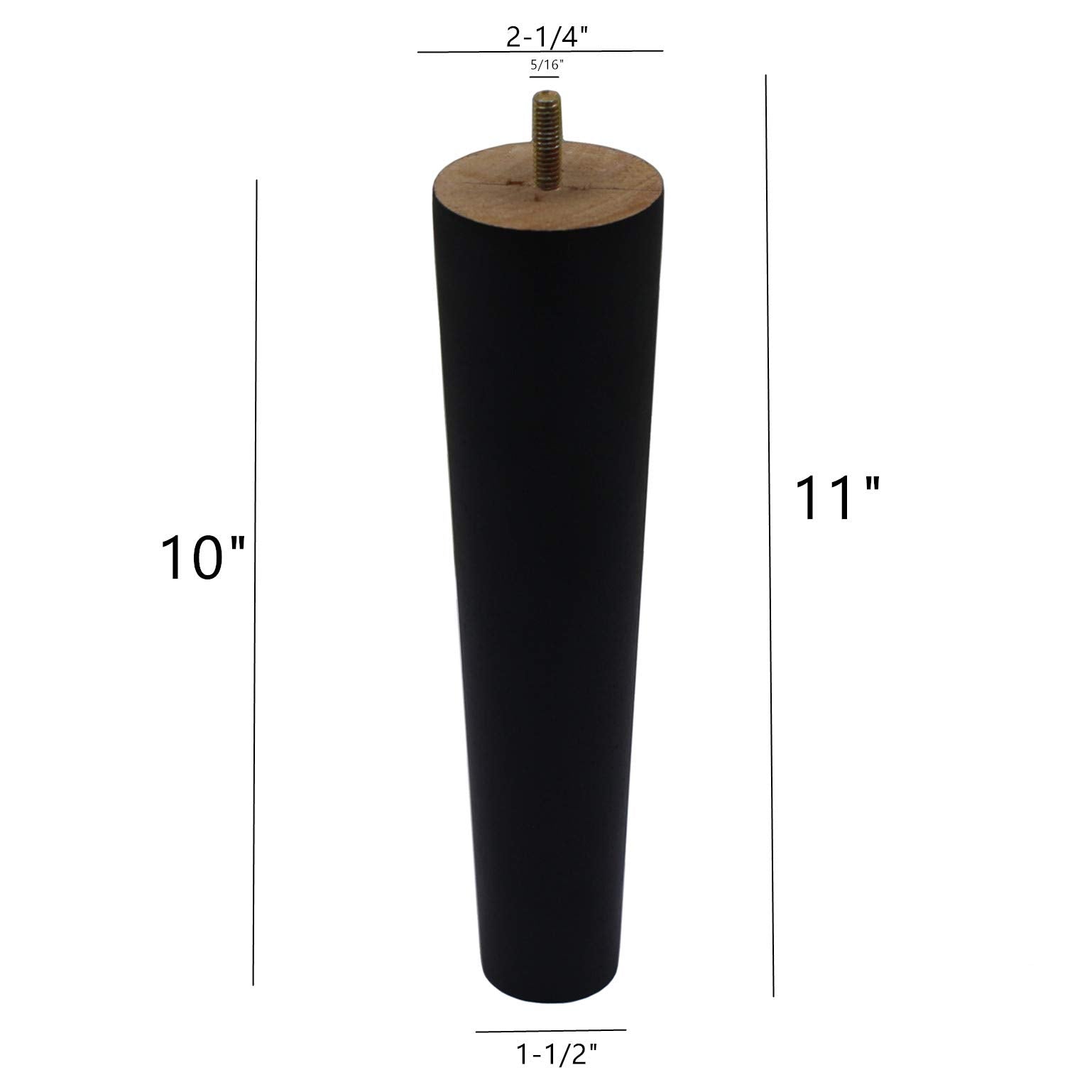 WEICHUAN 10-inch leg with pre-installed bolt enables quick, secure attachment