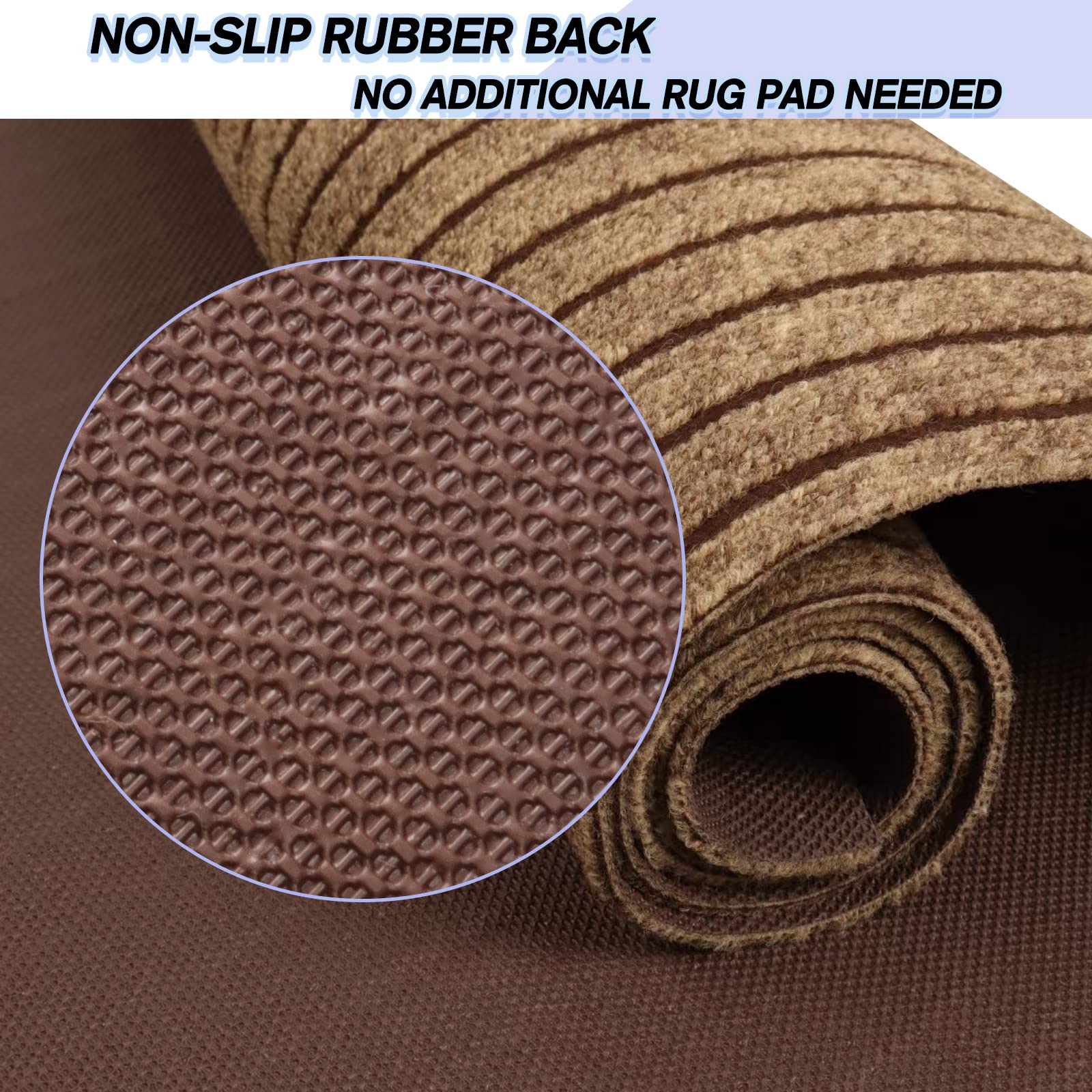 Weidear easy-clean laundry room rug is quick to rinse and dry.