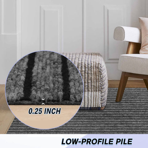 Weidear low-profile runner 0-25-0-35 inch thickness allows smooth door clearance.