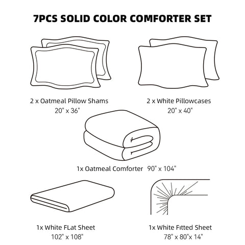 Weigelia bed-in-a-bag packaging showing complete 7-piece set.