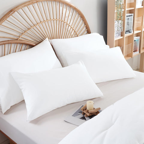 Weigelia bedding setup white boho look on bed