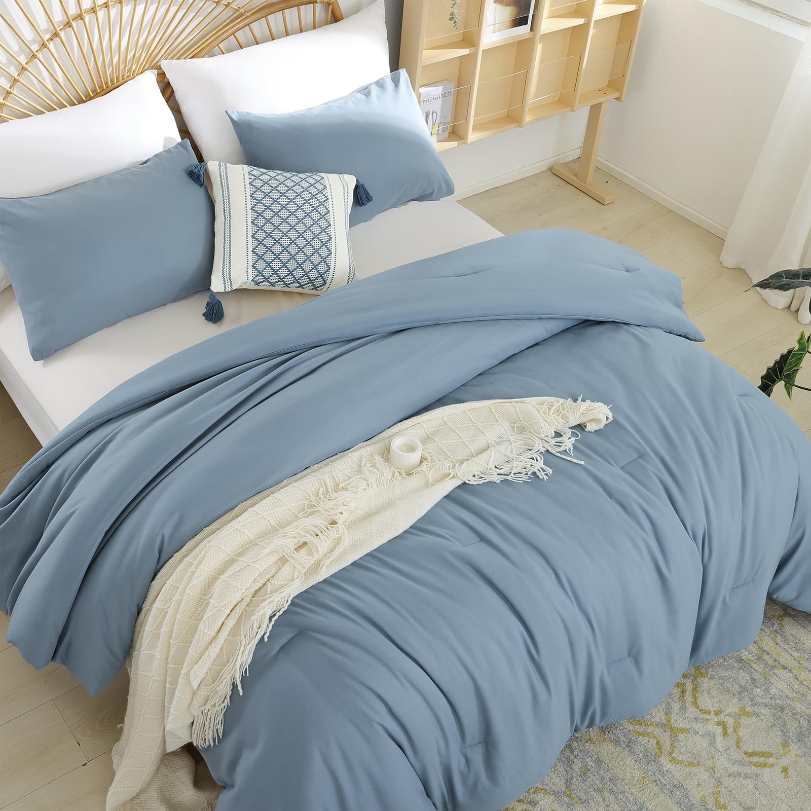 Weigelia bedroom setup featuring comforter with decor for all-season style