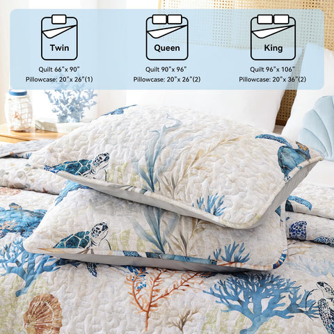 Weigelia sea turtle design promotes a calming ocean vibe.