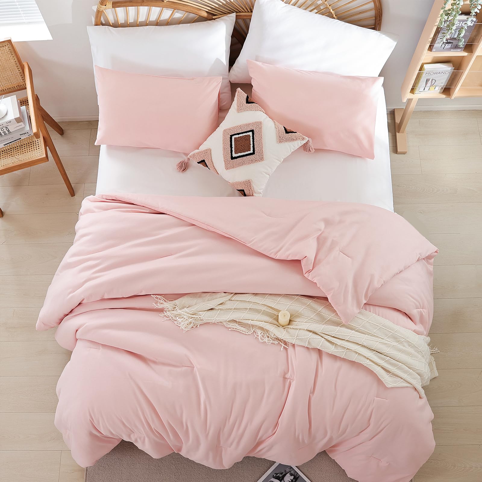 Weigelia pink bedding set packaged for gifting or dorm rooms