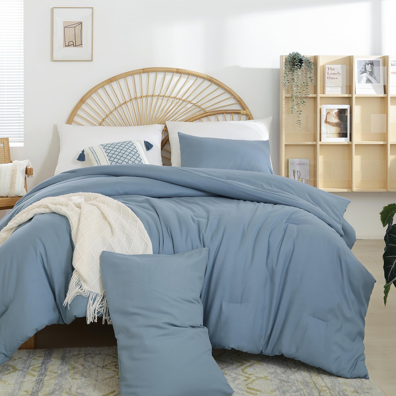 Weigelia pillowcase 20x26 shown with comforter for easy refresh