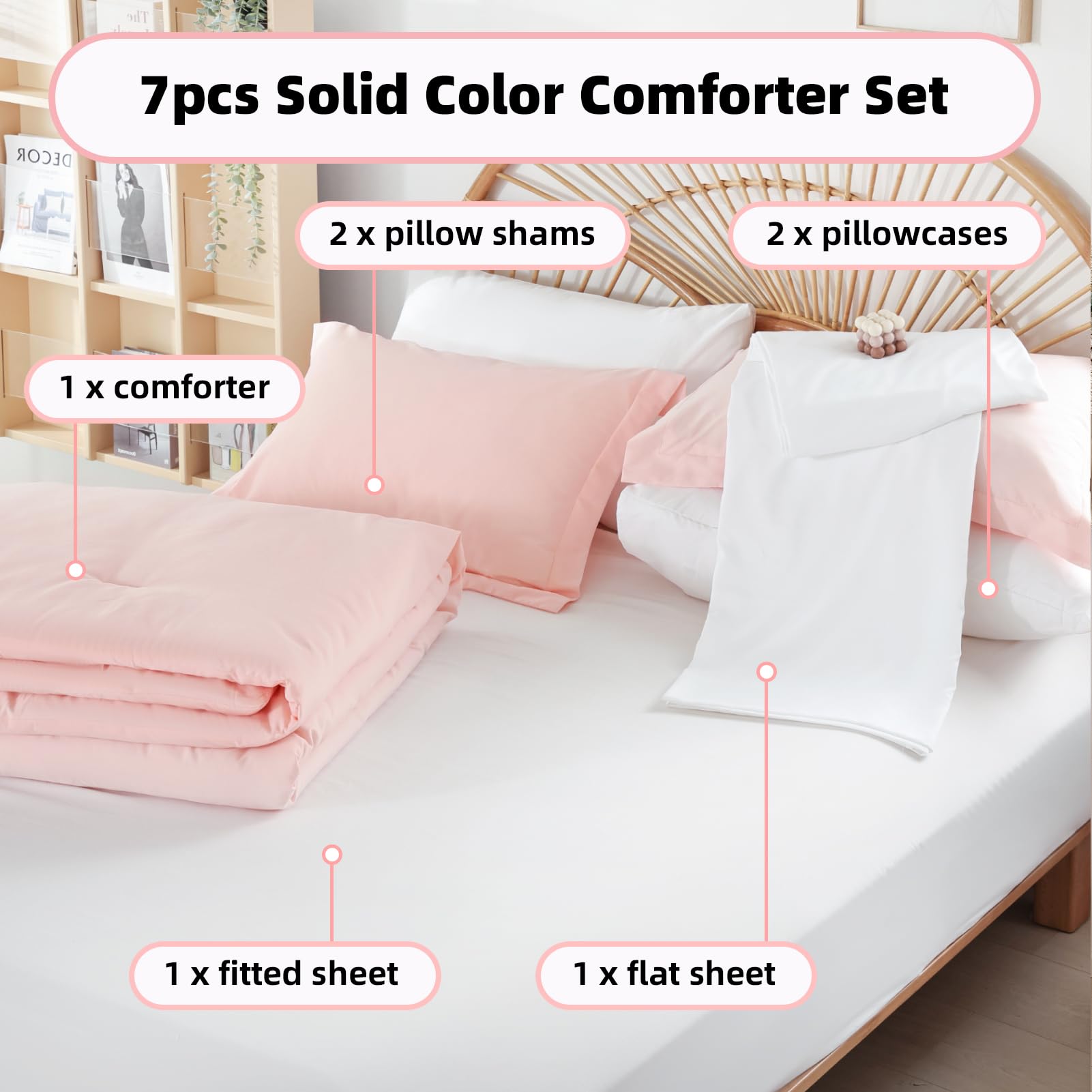 Weigelia white pillowcases provide a smooth surface for easy care and fresh sleep.