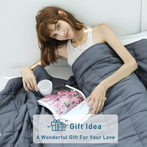 Weighted Idea blanket breathable-microfiber keeps you cool yet cozy