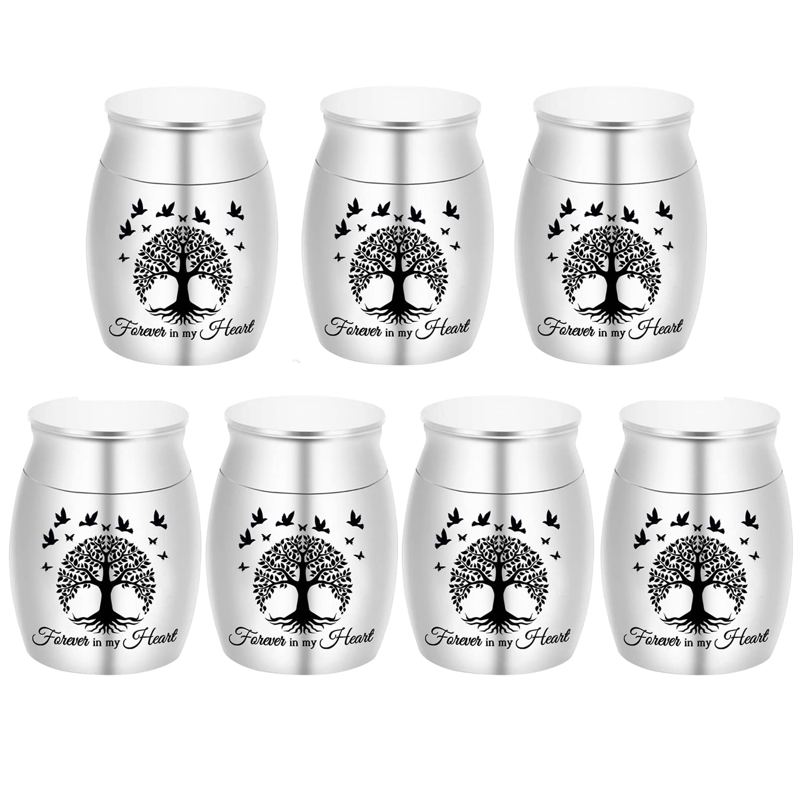 Weikui Jewelry Tree of Life seven-urn silver set for lasting memories