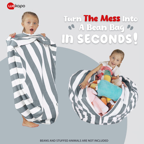 WEKAPO top handle enables easy moving of the bean bag chair.