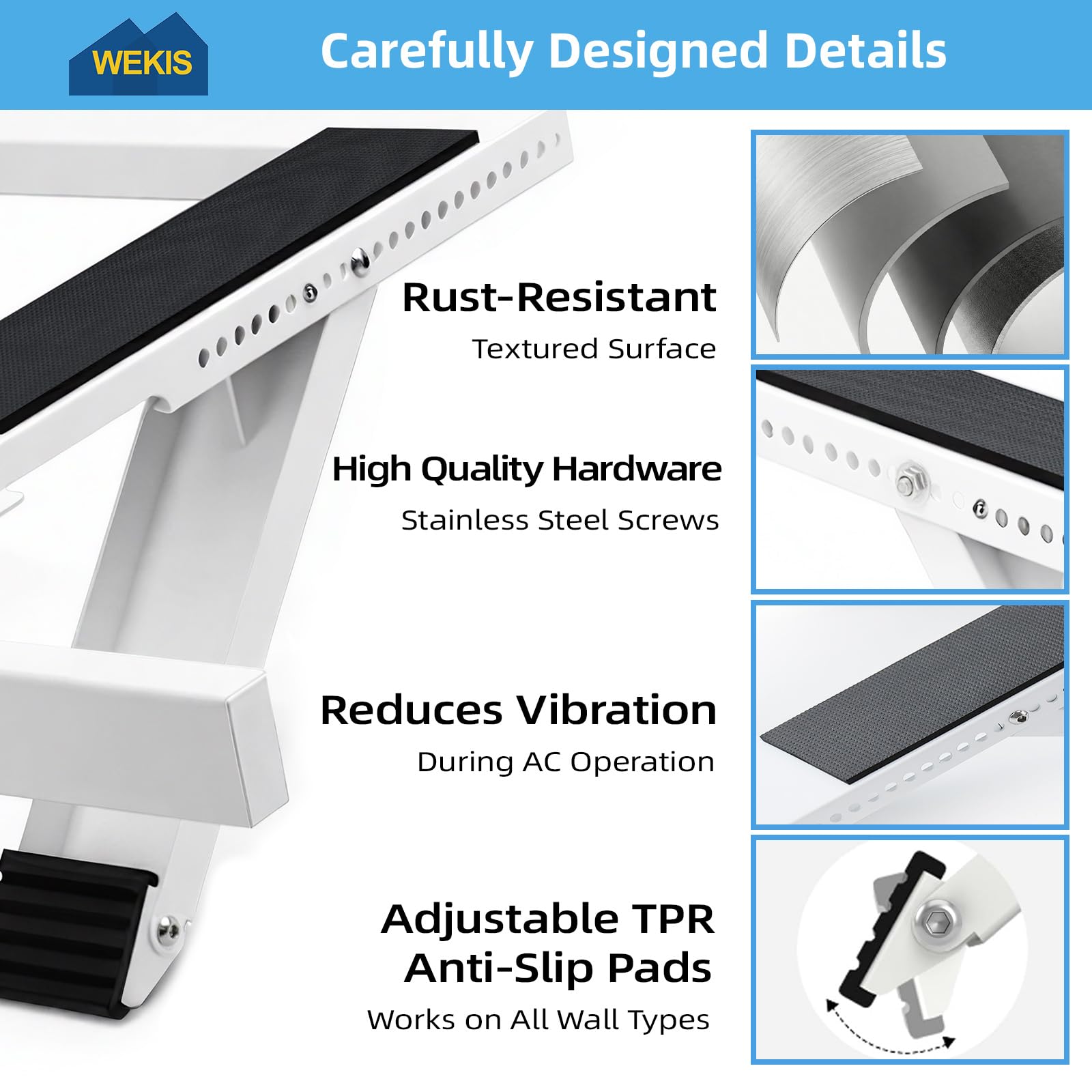 WEKIS sealing strip minimizes air leaks around the unit